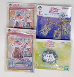 アイカツ 一番くじ 藤堂ユリカ 4点セット バッグチャーム、メモ帳