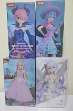 Re:ゼロ フィギュアセット 4体　童話シリーズ　ジュエルプリンセス