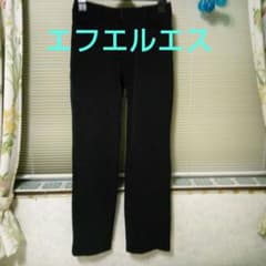 Thumbnail of ストレートパンツ　スラックス　ブラック ナイロン