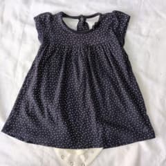 PETIT BATEAU ドット柄 ワンピース 74cmのサムネイル
