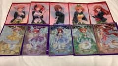 五等分の花嫁 きゃらっとくじ P賞　ブラインドコレクションシート　コンプセットのサムネイル