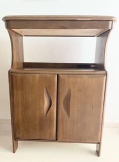 中古美品】カリモク天然木 ＜電話・FAX台 サイドボード 花台＞ - メルカリ