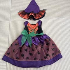 アメリカ購入　ハロウィン 魔女 コスチューム ドレス 帽子セット