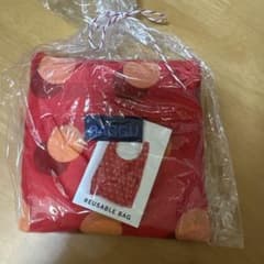 Thumbnail of 【新品未使用】BAGGU エコバッグ 赤地ドット