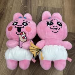 おぱんちゅうさぎ ぶるぶるぬいぐるみ えがお なみだ 2体