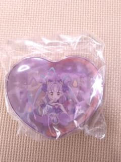 キミとアイドルプリキュア　ハート型クリアポーチ　キュアキュンキュン　紫