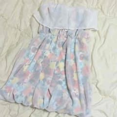 花柄 ベアワンピのサムネイル