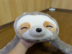 新品未使用　紙タグ付　ナマケモノ　ぬいぐるみ　大型　大きいのサムネイル