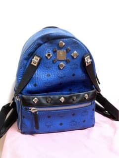 MCM 2way リュック　バックパック　ショルダーバッグ　ブルーのサムネイル