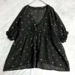 ツモリチサト⭐️ゴールドハートエンブロイダリー カシュクール 