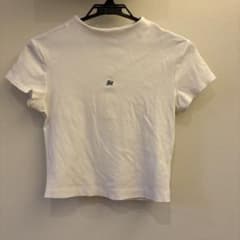 リブ 半袖 Tシャツ ホワイトのサムネイル