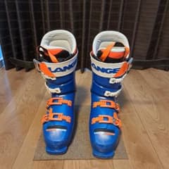 LANGE スキー用ブーツ 青/オレンジ - メルカリ