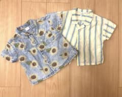 ベビー半袖シャツ 2枚セット（samansamos2、futafuta）80cmのサムネイル