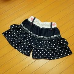【サイズ120】水玉デニム♡スカート風キュロットのサムネイル