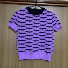Psycho Apparel バット柄 半袖ニット Sのサムネイル