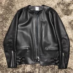 Yげ様専用scye カウハイド ノーカラーバイカージャケットのサムネイル
