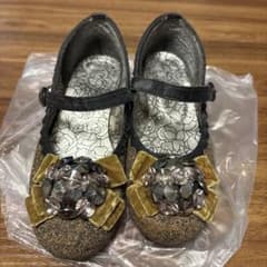 Glitter rhinestone strap pumps Anna Sui Mini