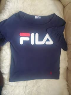 イーストボーイ　FILA　Tシャツ　ネイビー　9号のサムネイル