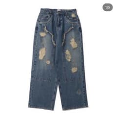 BADWAY crash double knee denimのサムネイル