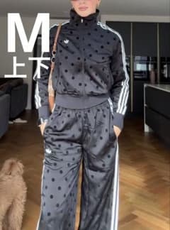 adidas Originals ドット柄 ジャージ セットアップ 黒 Mサイズ - メルカリ