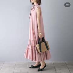 Frene 前後2WAY ノースリーブ リボンワンピースのサムネイル