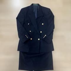 NEWYORKER ネイビー ダブルブレストジャケット 金ボタン 紺ブレ 9号