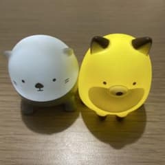 よこみぞゆりのなんでもいきもの マスコットライト だめぎつね ラッコのサムネイル