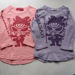 ロンTトップス２枚セット９０双子のサムネイル