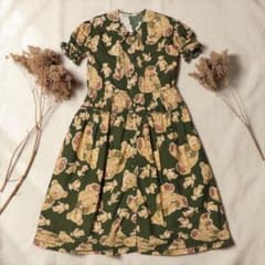 98AW☆ワンダフルワールド カネコイサオ☆クマ ロングワンピース