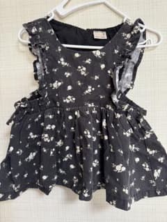 値下げ中 petit main 花柄フリル トップス 80 ベビー服 ブラウンのサムネイル