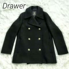 ドゥロワー ピーコート 金ボタン ブラック【38 /M】日本製