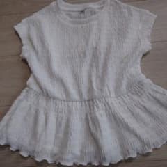 GU キッズ 半袖ブラウス 130cm ホワイトのサムネイル