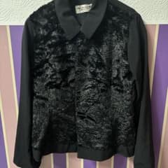 robe de chambre 黒ファー風ジャケットのサムネイル