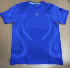 asics ランニングシャツ ブルーのサムネイル