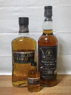 ハイランドパーク12年(18年ミニボトル)&シグナトリー オークニー16年 2本 ハイランドパーク12年(18年ミニボトル)&シグナトリー オークニー16年 2