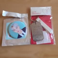 BTS LOVE YOURSELF 福岡限定キーリング 缶バッジ SUGA