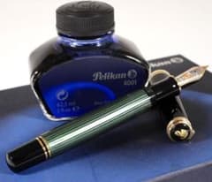 Pelikan 万年筆 スーべレーン 緑縞 F 18C-750 - メルカリ