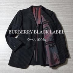 バーバリーブラックレーベル 38R ピンストライプ 3B テーラード 玉虫色のサムネイル