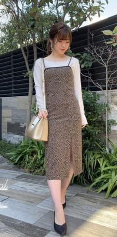 シェリーモナ　ヒョウ柄ワンピのサムネイル