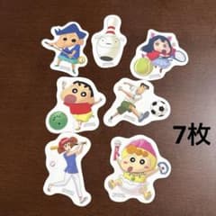 Not for sale. Round One x Crayon Shin-chan sticker set (7 stickers total).