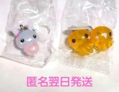 平成ファンシーキャラクターズめじるしアクセサリー フワらびA＆なっとうちゃんのサムネイル