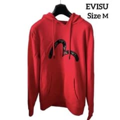 EVISU エヴィス パーカー レッド カモメロゴ - メルカリ