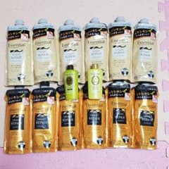 12袋 エッセンシャル シャンプー＆コンディショナー詰め替え340ml+おまけのサムネイル