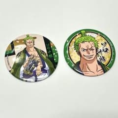 ワンピース ゾロ十郎 缶バッジ 2点セット - メルカリ