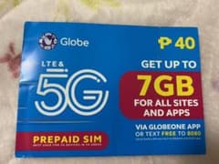 Globe 5G LTE Sim Cardのサムネイル
