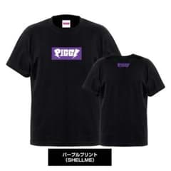 PIGGS COLOR BOX 로고 티셔츠 보라색 XL SHELLME
