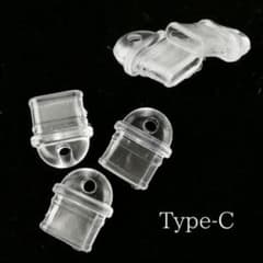 【5個セット】Type-C ストラップホルダー 透明 めじるしアクセサリー対応のサムネイル