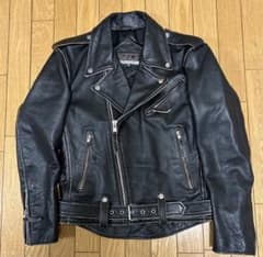 MET’z ブラックレザー ダブルライダースジャケットのサムネイル