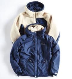 Columbia × BLUE BLUE リバーシブル ボアジャケット レディース】コロンビア×ブルーブルー コラボ ボアジャケット