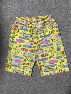 中古品　MINI-K 総柄 ハーフパンツ イエロー130cmのサムネイル